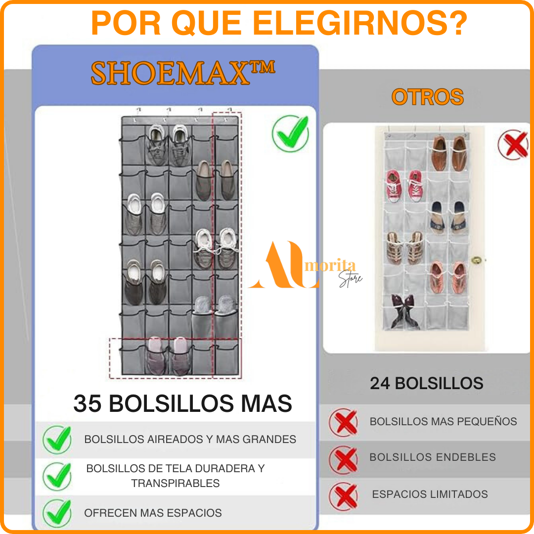 SHOEMAX™ ORGANIZADOR MULTIPROPOSITO 35 BOLSILLOS